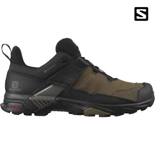 Tênis De Caminhada Salomon X Ultra 4 Couro GTX Masculino Pretas Verde Oliva | PT Y32478